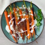 Ellen of Off-Script Recipes shares her Original Recipe for Maple Roasted Carrots with Za'atar Sprinkle