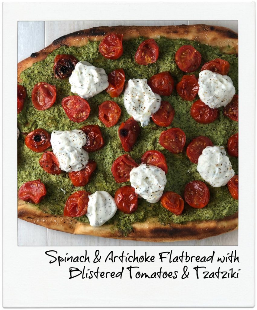 OSR Recipe: Spinach & Artichoke Flatbread
