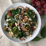 Ellen of Off-Script Recipes shares her Original Recipe for Warm Caramelized Grape & Farro Salad