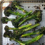 Ellen of Off-Script Recipes shares her Original Recipe for Oven-Grilled Soy Balsamic Broccolini