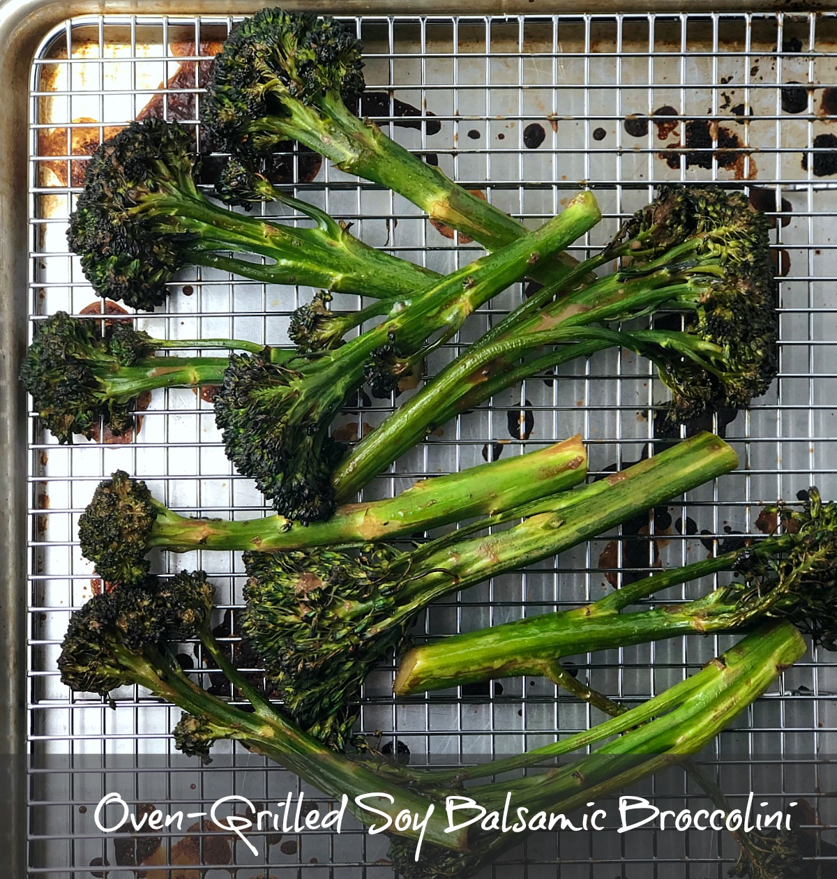 Oven Grilled Soy Balsamic Broccolini Off Script