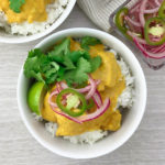 Ellen of Off-Script Recipes shares her Original Recipe for Dusted Cashew Curry Chicken