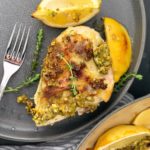 Ellen of Off-Script Recipes shares her Recipe for Sorta Samin's Netflix Buttermilk Chicken with Pistachio Pesto