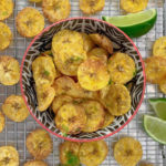 Ellen of Off-Script Recipes shares her Original Recipe for Salty-Sweet Plantain Oven Chips