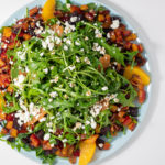 Ellen of Off-Script Recipes shares her Original Recipe for Warm Roasted Beets, Orange & Arugula Salad