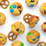 Ellen of Off-Script Recipes shares her Original Recipe for Brown Butter Pretzel & M&M Two-Bite Cookies