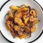 Ellen of Off-Script Recipes shares her Original Recipe for Salty-Sweet Roasted Potatoes with Parmesan