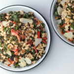 Ellen of Off-Script Recipes shares her Original Recipe for White Bean & Kale Salad with Lemon-Dijon Vinaigrette