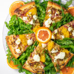 Ellen of Off-Script Recipes shares her Original Recipe for Citrus Fennel Flatbread over Arugula Salad