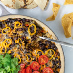 Ellen of Off-Script Recipes shares her Original Recipe for Black Bean Skillet Tacos